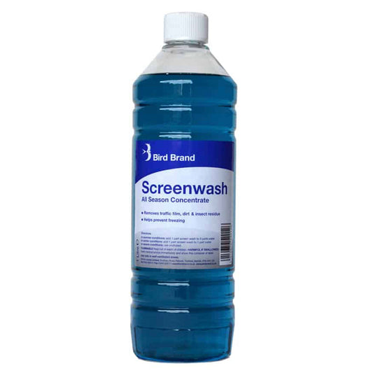 Bird Brand Concentrated Screen Wash - 1 Litre
