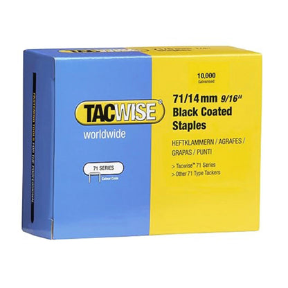 Tacwise Type 71 Staples 14mm Black - 10000 Staples