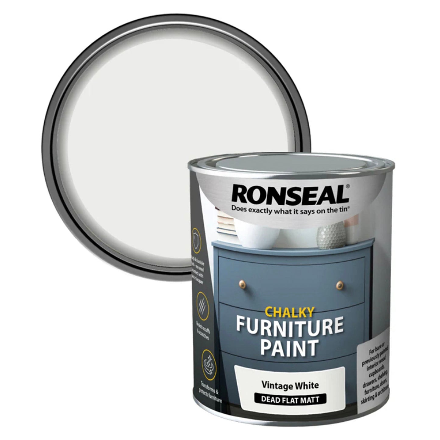 Ronseal Chalky Furniture Paint - 750ml