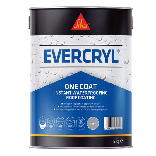 Sika Everbuild Evercryl One Coat Instant Waterproofing Roof Coating