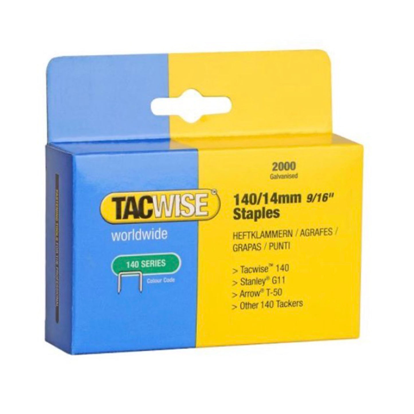 Tacwise Type 140 Series Staples 14mm 2000 Pack