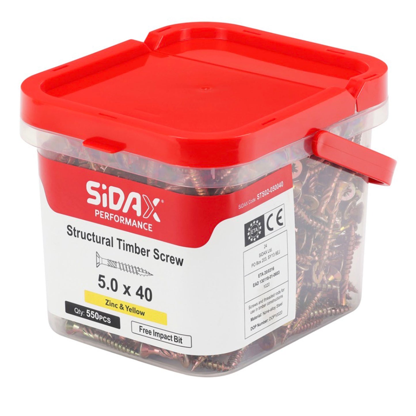 SiDAX Structural Timber Screw Tub