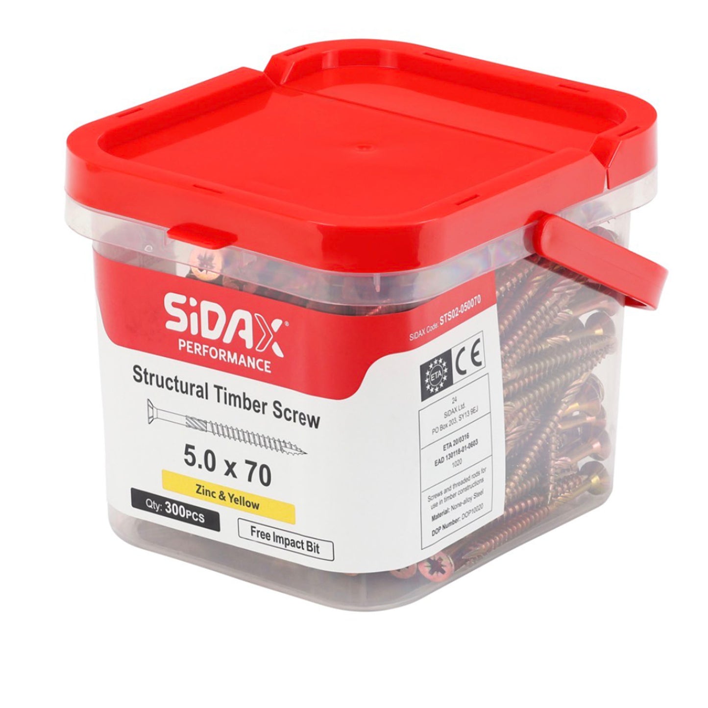 SiDAX Structural Timber Screw Tub
