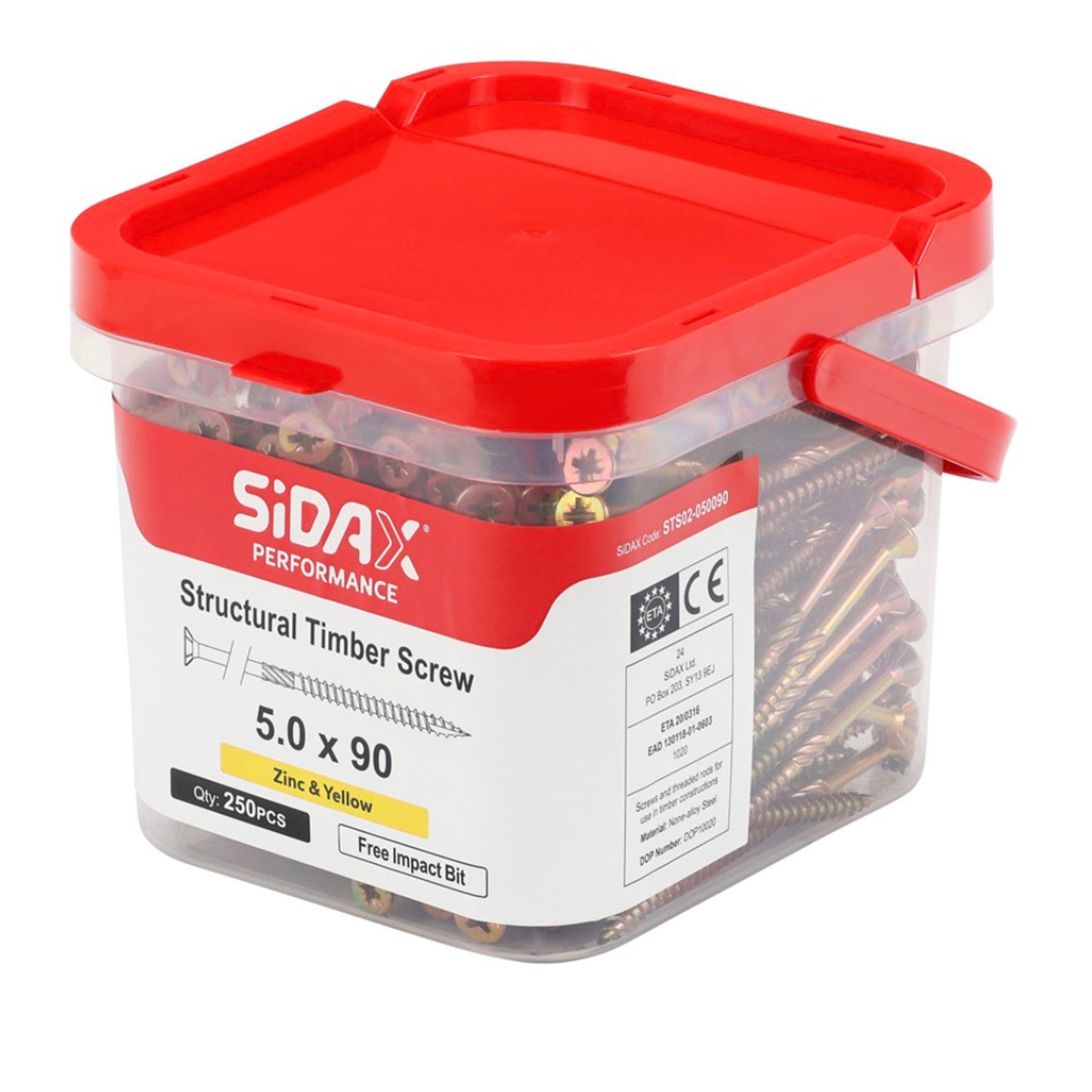 SiDAX Structural Timber Screw Tub