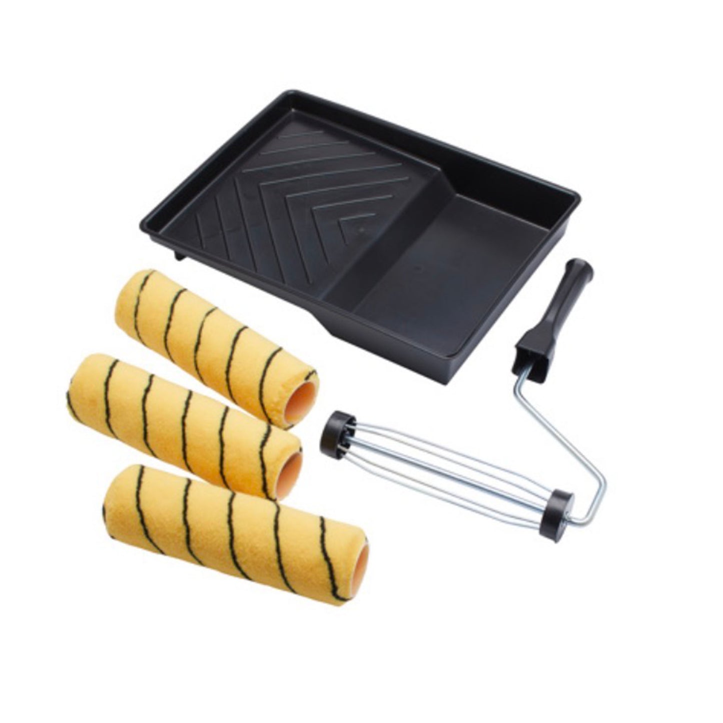 ProDec 5 Piece Paint Roller Set with Medium Pile Rollers, Frame & Tray
