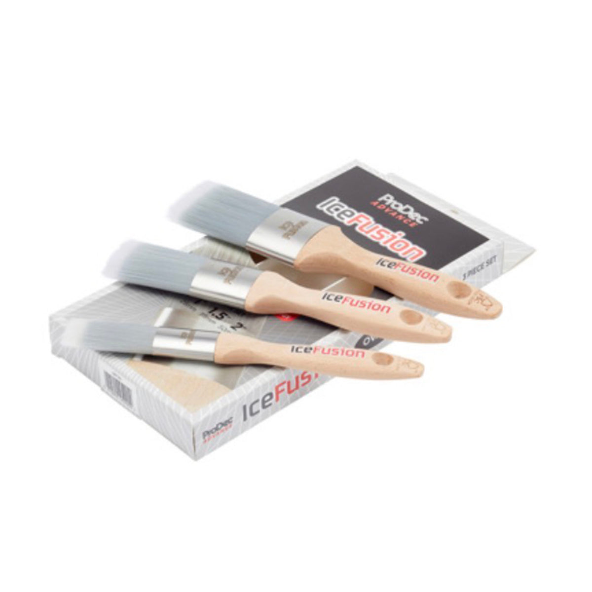ProDec Advance Ice Fusion Oval Paint Brush 3 Piece Set