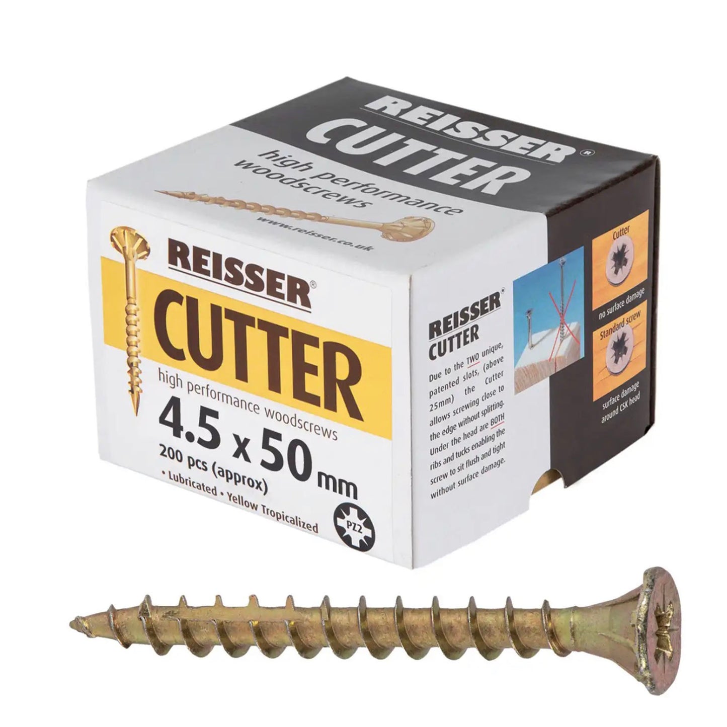 Reisser Cutter Screws 4.5mm x 50mm 200 Box