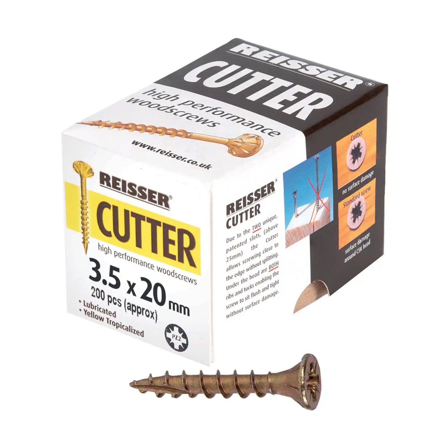 Reisser Cutter Screws 3.5mm x 20mm 200 Box