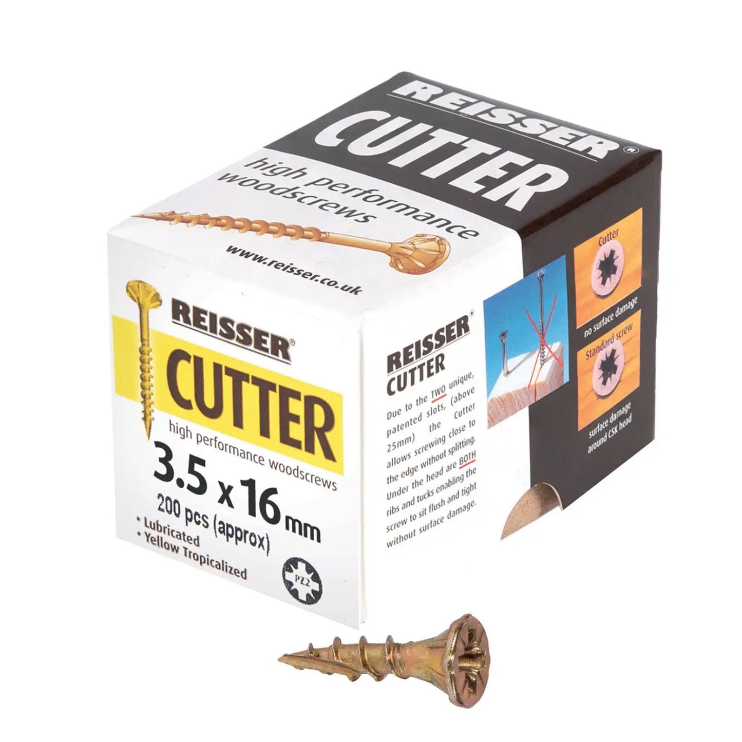 Reisser Cutter Screws 3.5mm x 16mm 200 Box