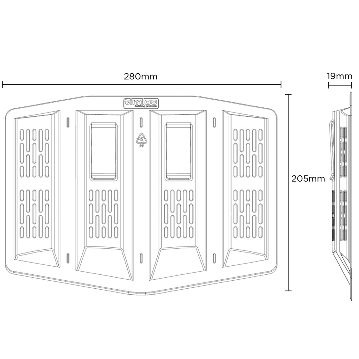 Timloc Lap Loft Condensation Underlay Vent - 3