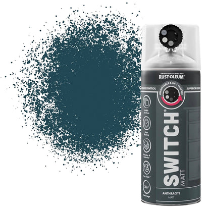Rust-Oleum Switch 5 in 1 Spray Paint Anthracite Matt