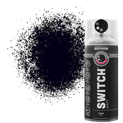 Rust-Oleum Switch 5 in 1 Spray Paint Black Matt
