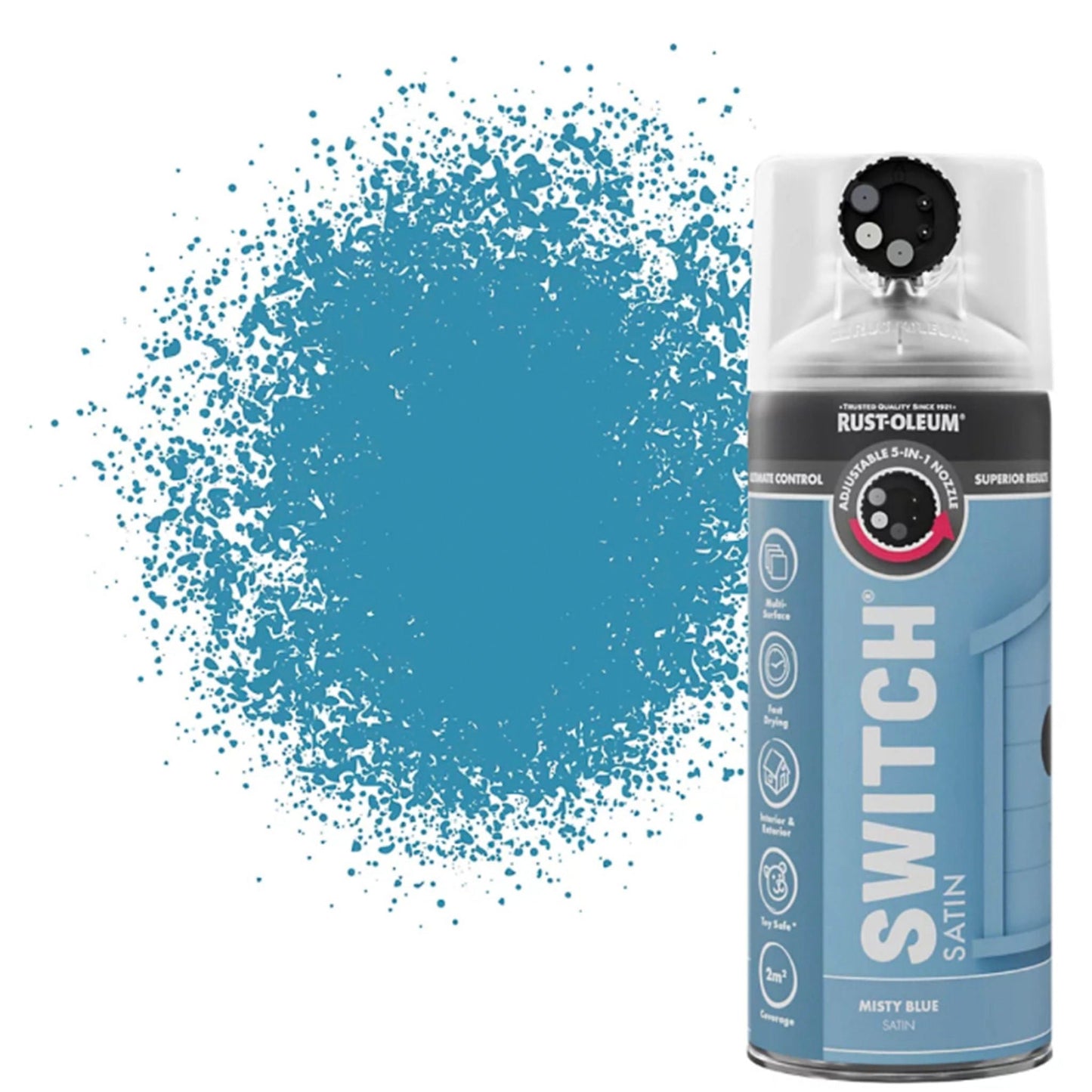 Rust-Oleum Switch 5 in 1 Spray Paint Misty Blue