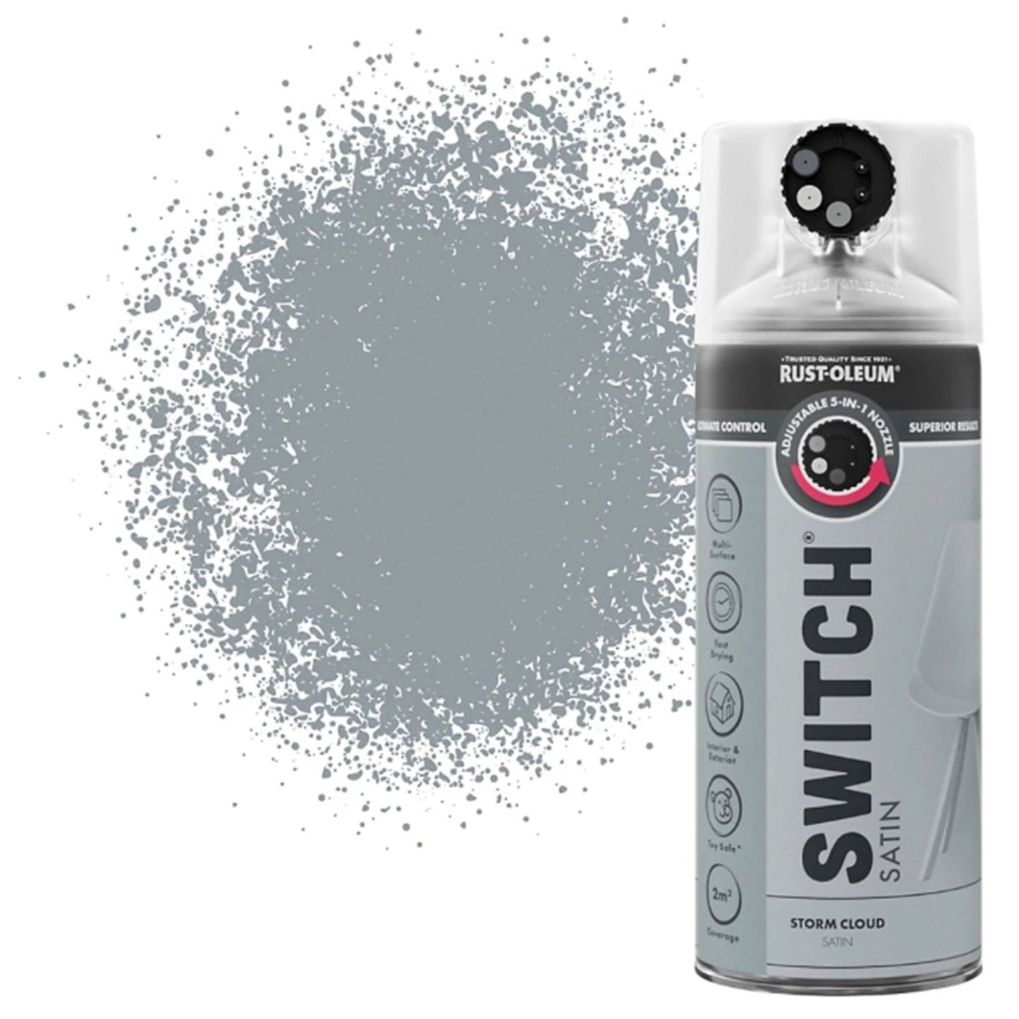 Rust-Oleum Switch 5 in 1 Spray Paint Storm Cloud