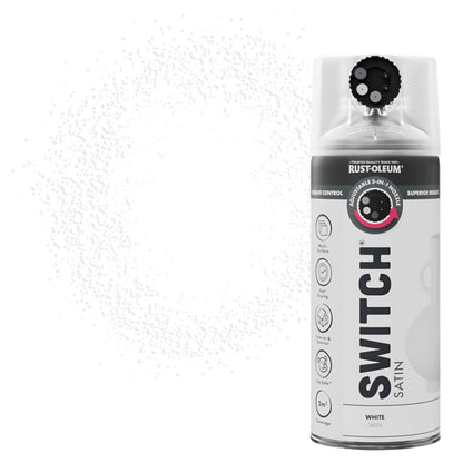 Rust-Oleum Switch 5 in 1 Spray Paint White Satin