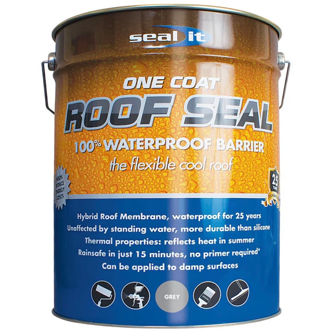 Seal It Roof Seal Waterproof Liquid Roof Membrane Grey 5 Litre