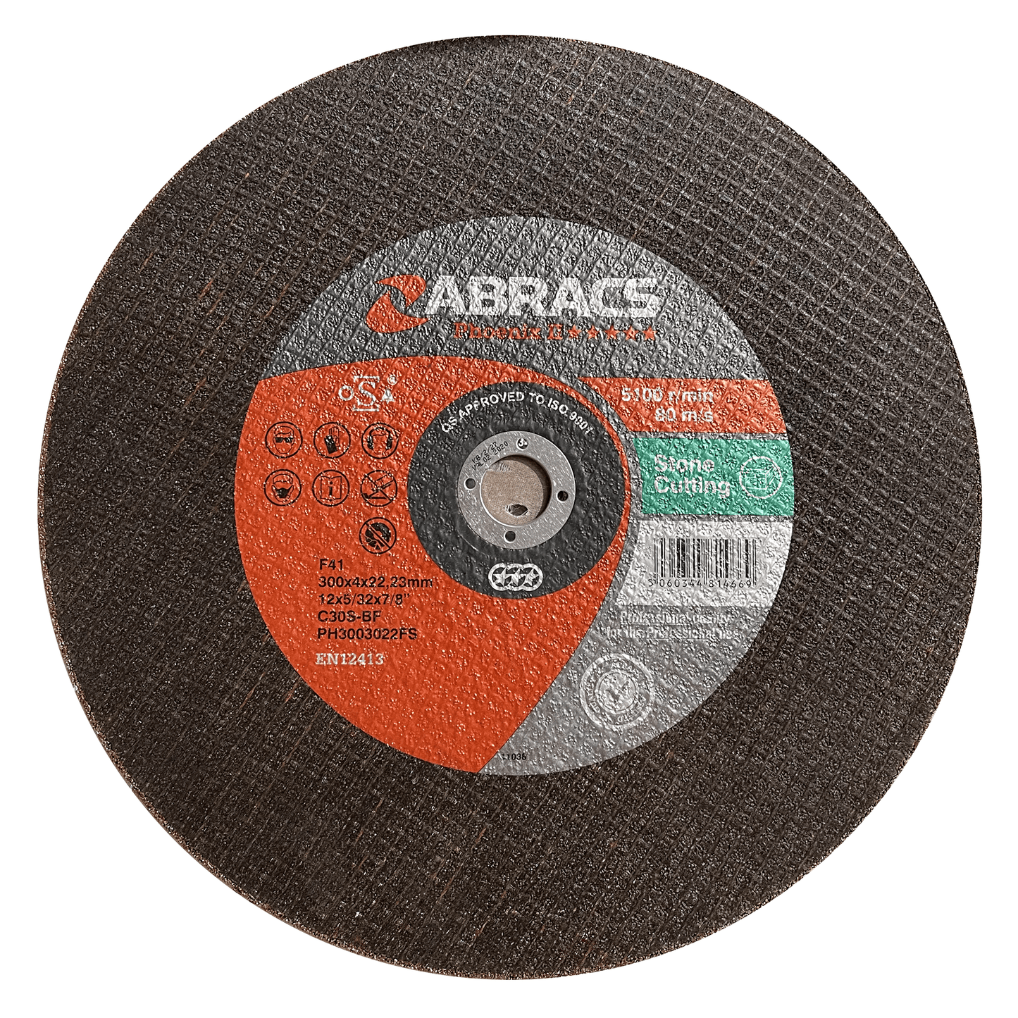 Abracs Stone Cutting Disc 300mm x 22.23mm