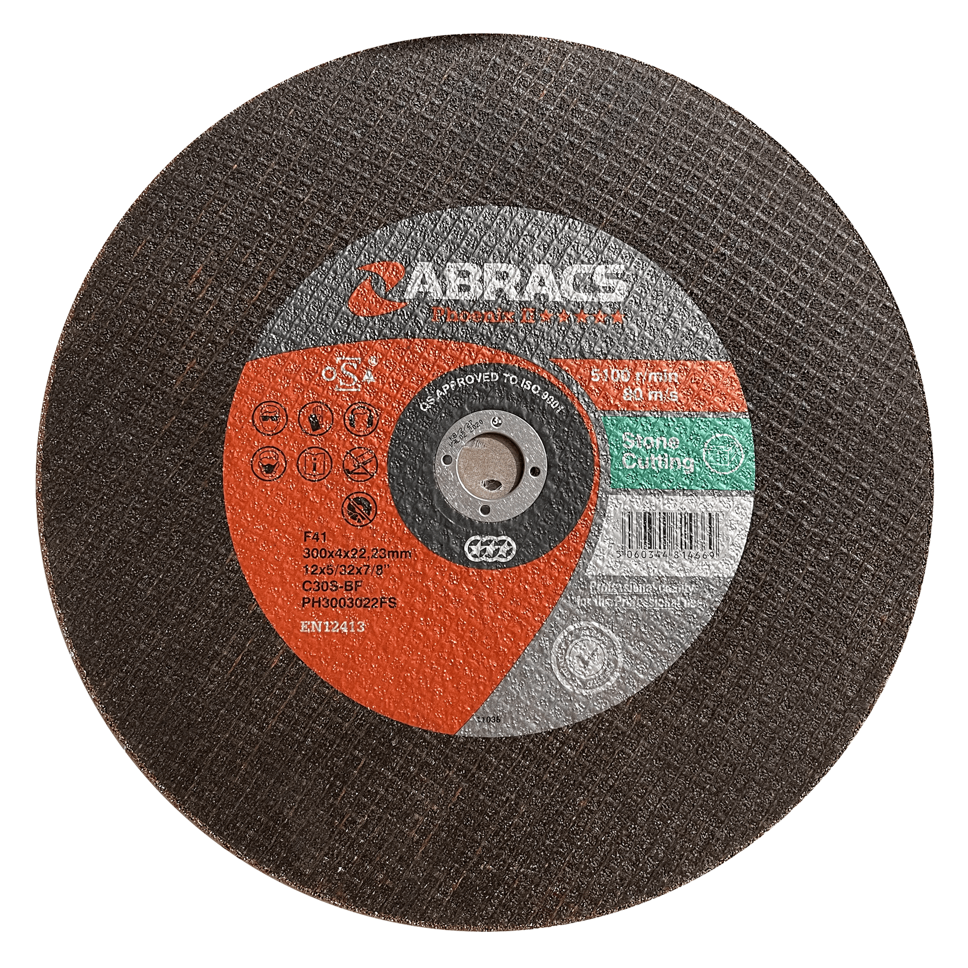 Abracs Stone Cutting Disc 300mm x 22.23mm