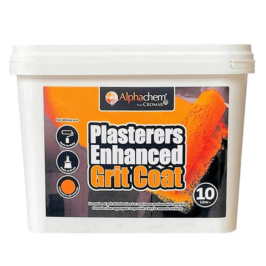 ALPHACHEM PLASTERERS ENHANCED ORANGE GRIT COAT - 10 LITRE - Transtools Online