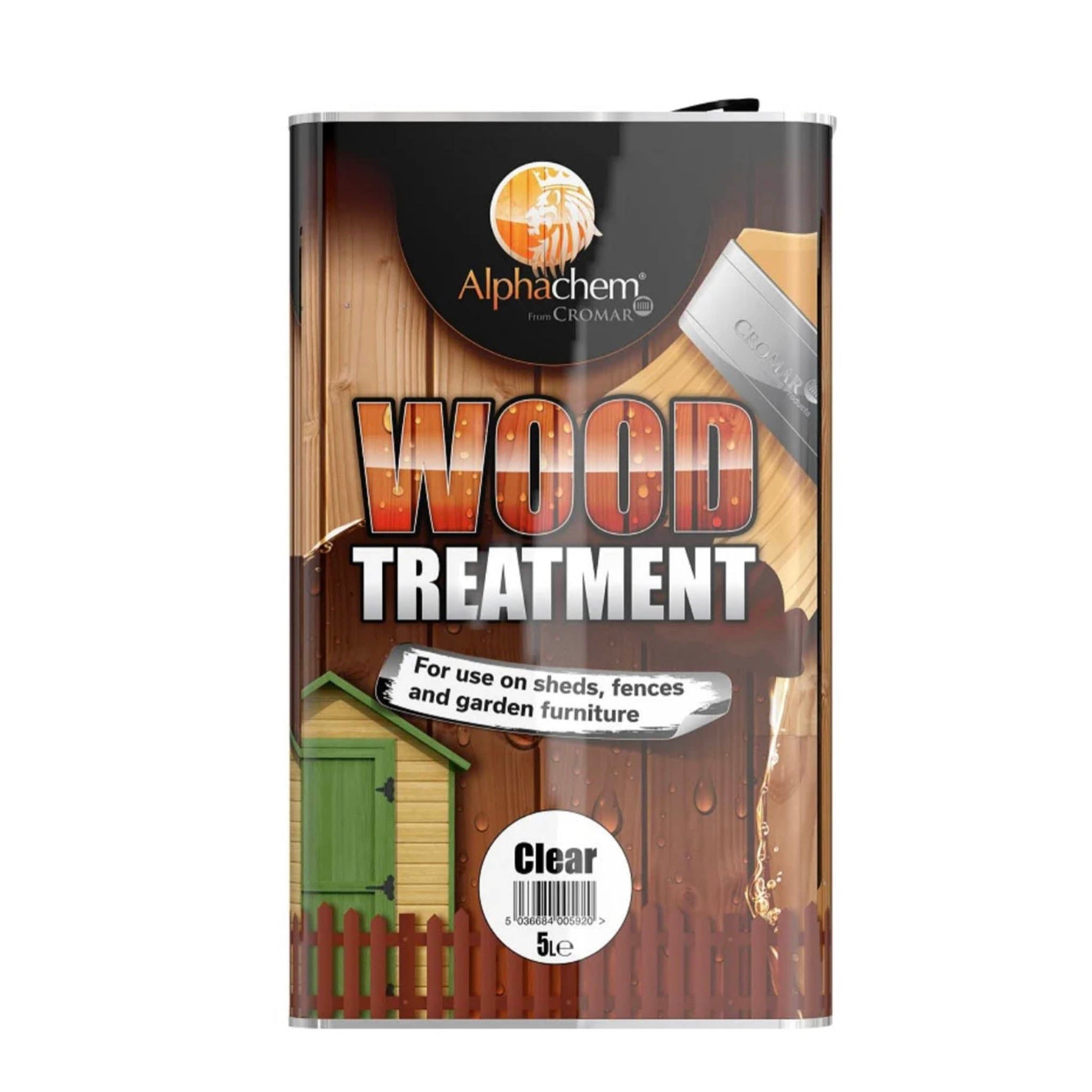 Alphachem Wood Treatment And Preserver Dark Brown - 5 Litre