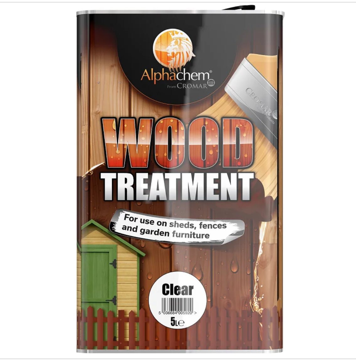 ALPHACHEM WOOD TREATMENT & PRESERVER DARK BROWN - 5 LITRE - Transtools Online