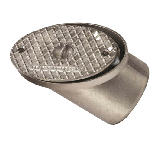 Aluminium Oval Drain Rodding Eye Point 110mm
