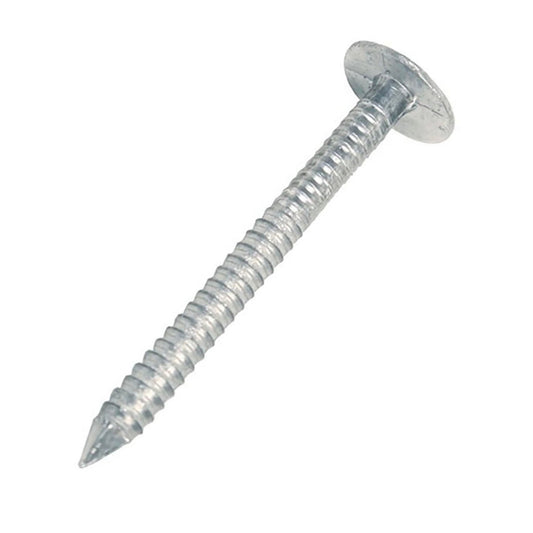 Annular Ring Shank Aluminium Clout Nails 75mm x 3.35mm 1kg - Transtools Online