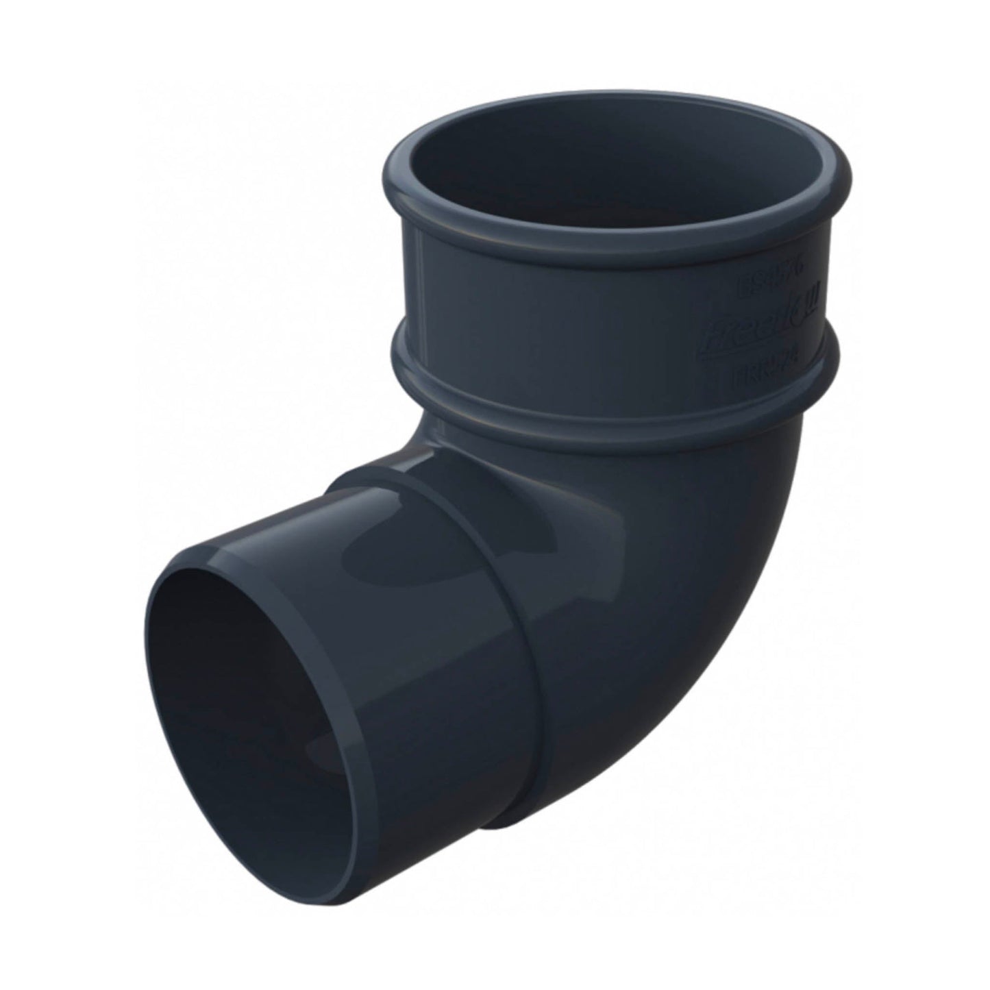 Anthracite Grey Round Downpipe Offset Bend 90 Degree - Transtools Online