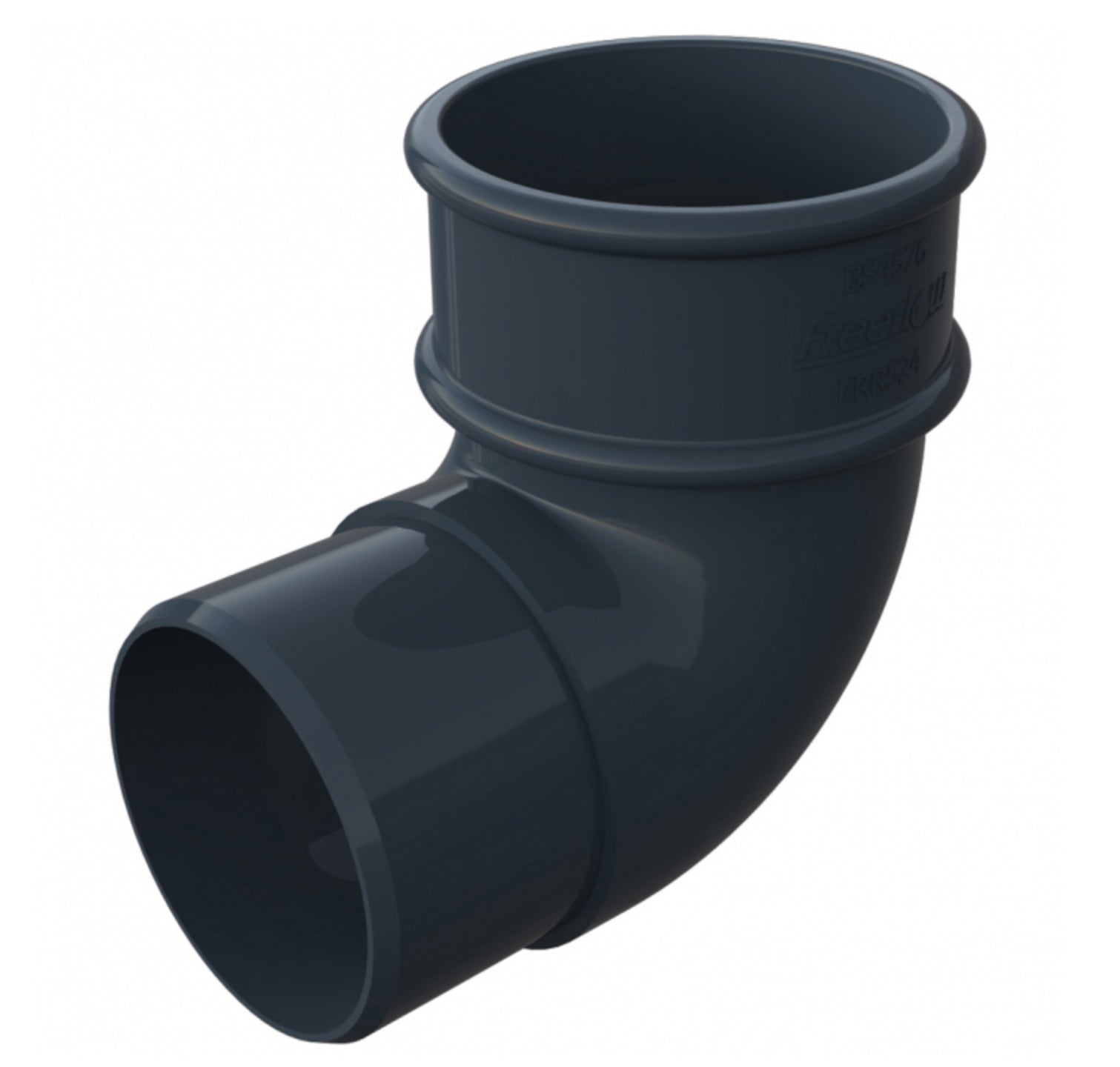 ANTHRACITE GREY ROUND DOWNPIPE OFFSET BEND - 90 DEGREE - Transtools Online