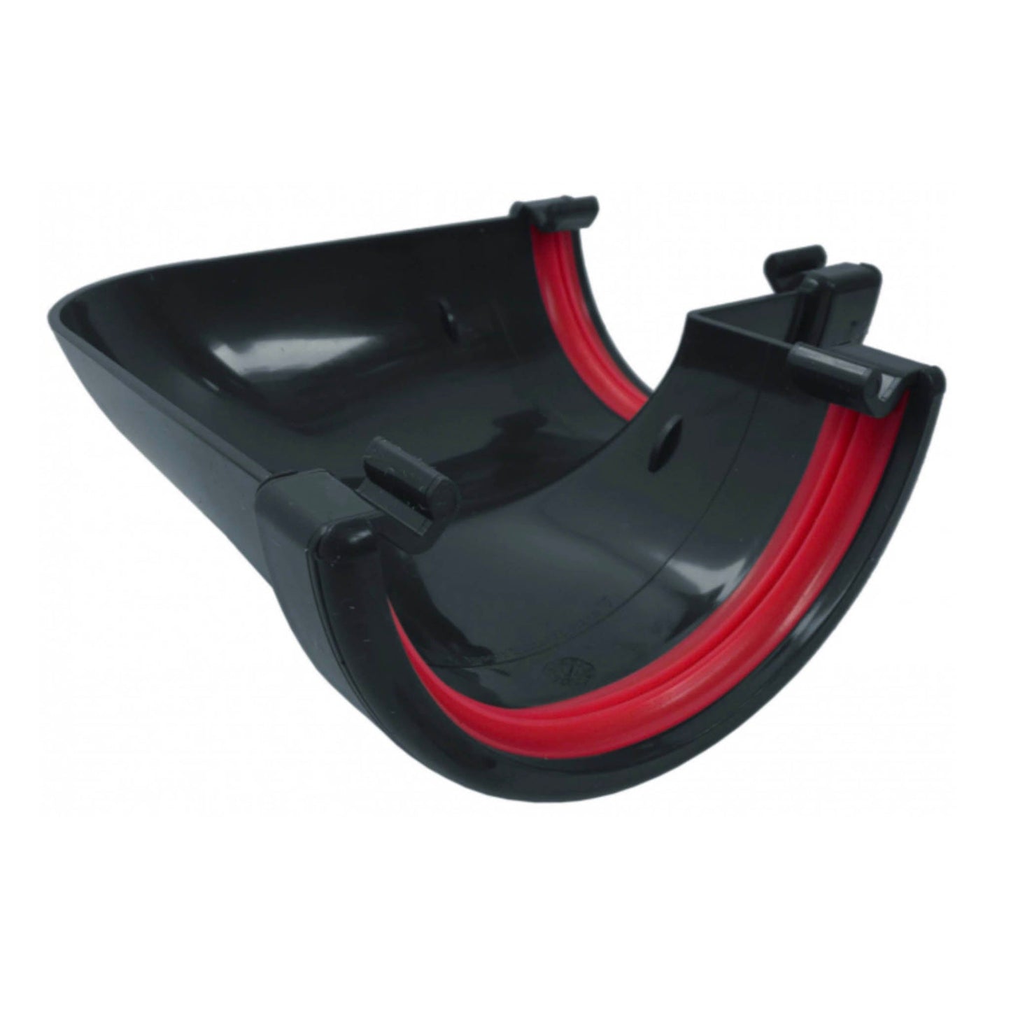 Anthracite Grey Round Gutter Angle 90 Degree - Transtools Online