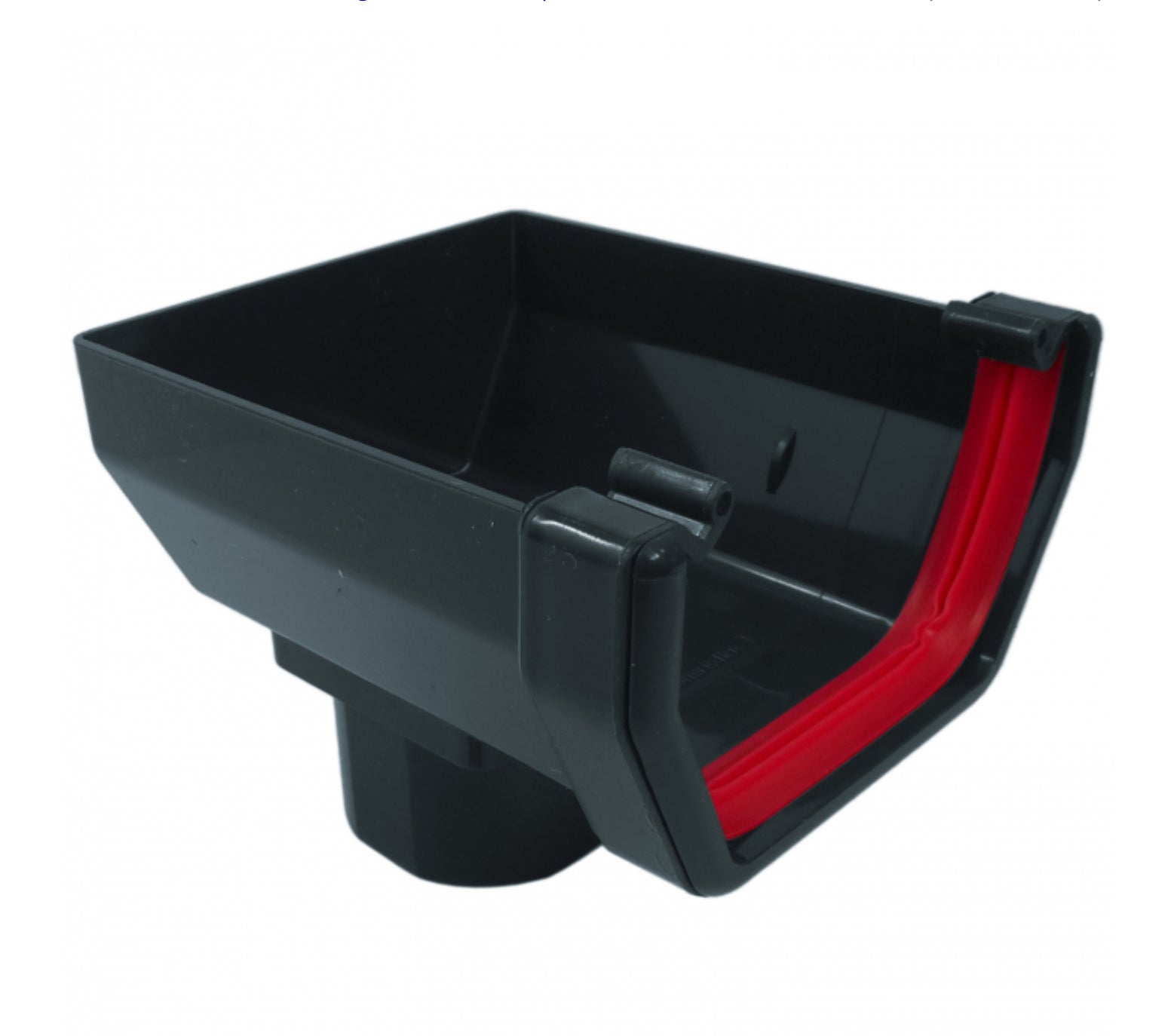 ANTHRACITE GREY SQAURE GUTTER STOPEND OUTLET - Transtools Online