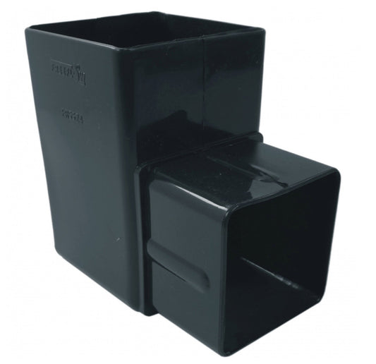 ANTHRACITE GREY SQUARE DOWNPIPE 90 DEGREE OFFSET BEND - Transtools Online