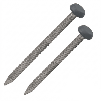 Anthracite Grey UPVC Polytop Stainless Steel Soffit Cladding Fixing Pins 250 Pack 30mm and 40mm
