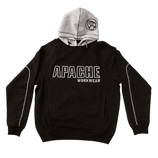 Apache Hooded Sweatshirt Black aand Grey - XL 44-46in
