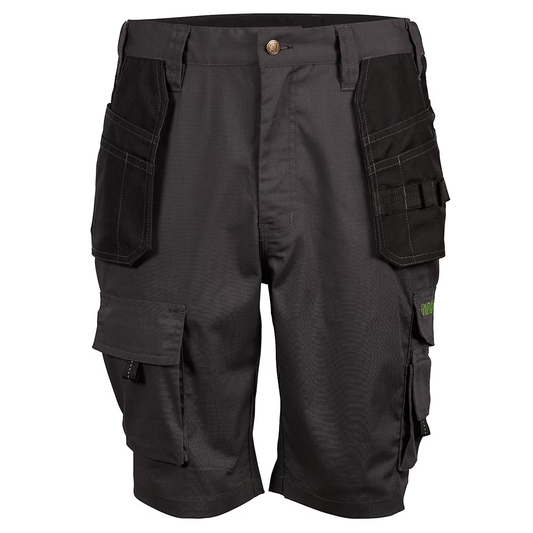 Apache Multi Pocket Work Shorts Rip Stop Grey Black