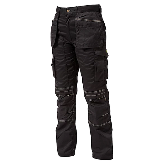 Apache Multi Pocket Work Trousers - Black