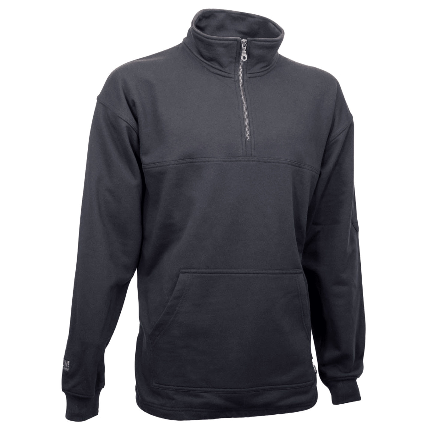 Apache Zip Neck Sweatshirt Charcoal