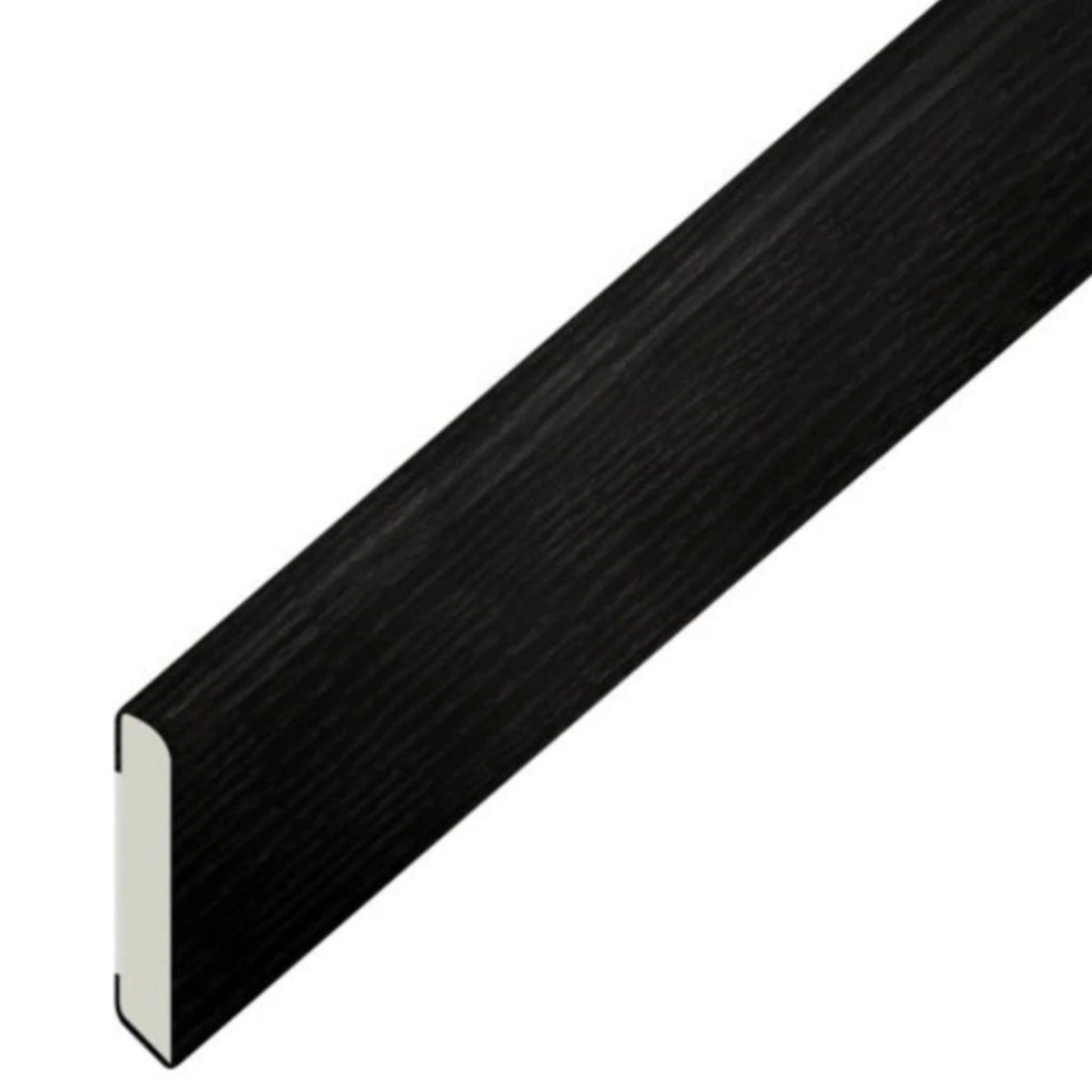 Architrave Black Ash Woodgrain Cloaking Fillet Trim 20mm - 5 Metre - Transtools Online