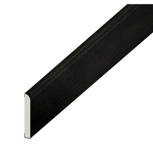 ARCHITRAVE BLACK ASH WOODGRAIN D TRIM 28MM - 5 METRE - Transtools Online