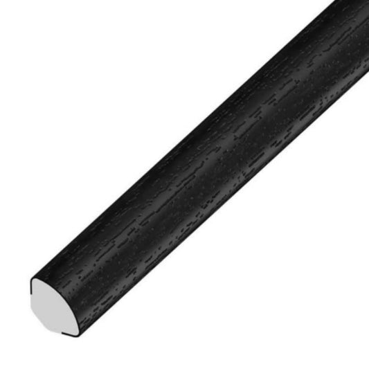 Architrave Quadrant Trim Black Ash Woodgrain 19mm 5 Metre - Transtools Online