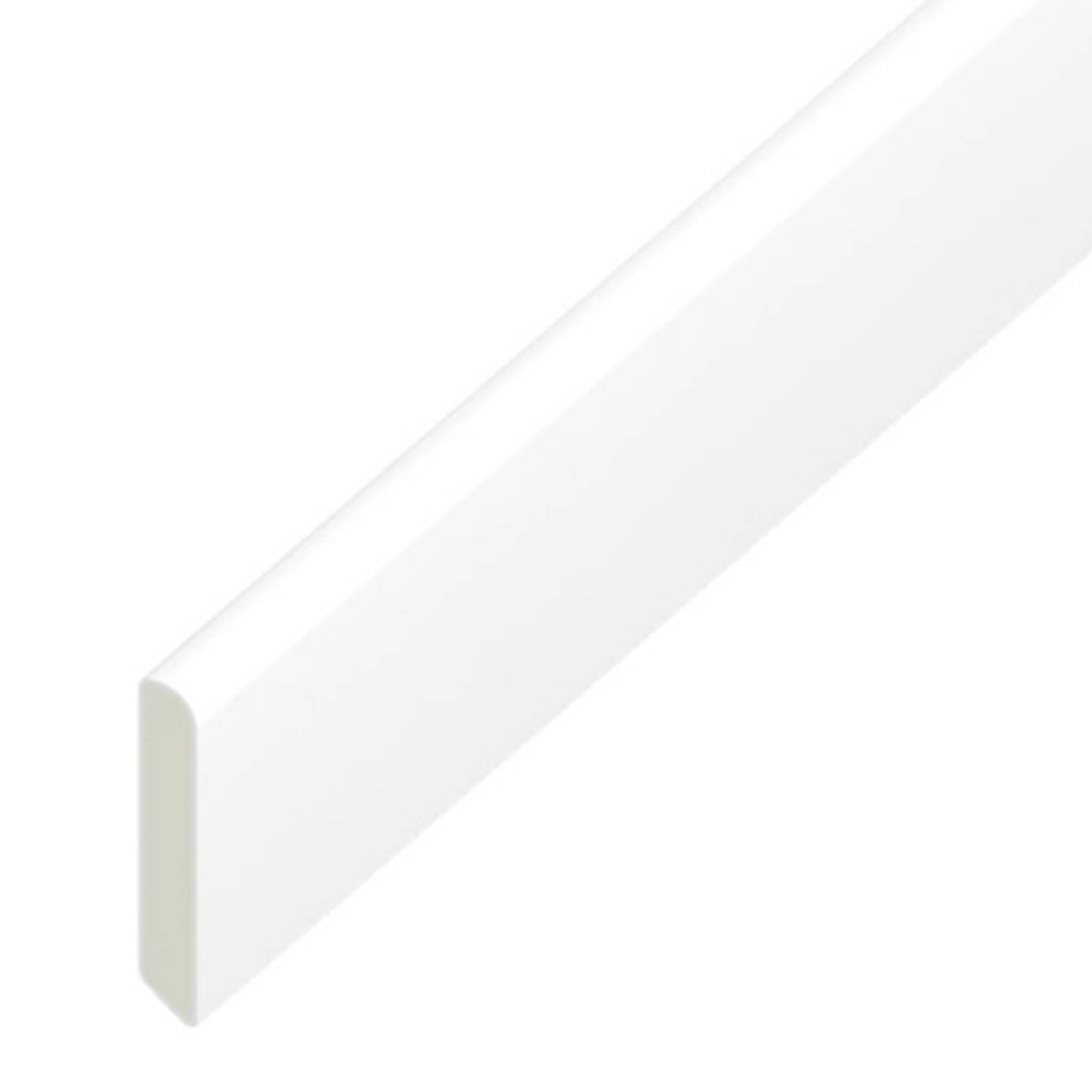 Architrave White Gloss Cloaking Fillet Trim 20mm - 5 Metre - Transtools Online