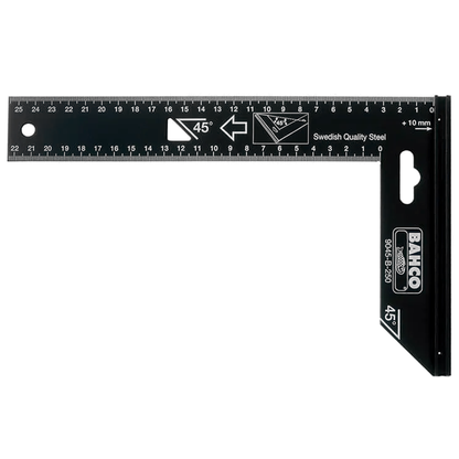 Bahco Carpenters Woodworking Tri Square 250mm - 9045-B-250