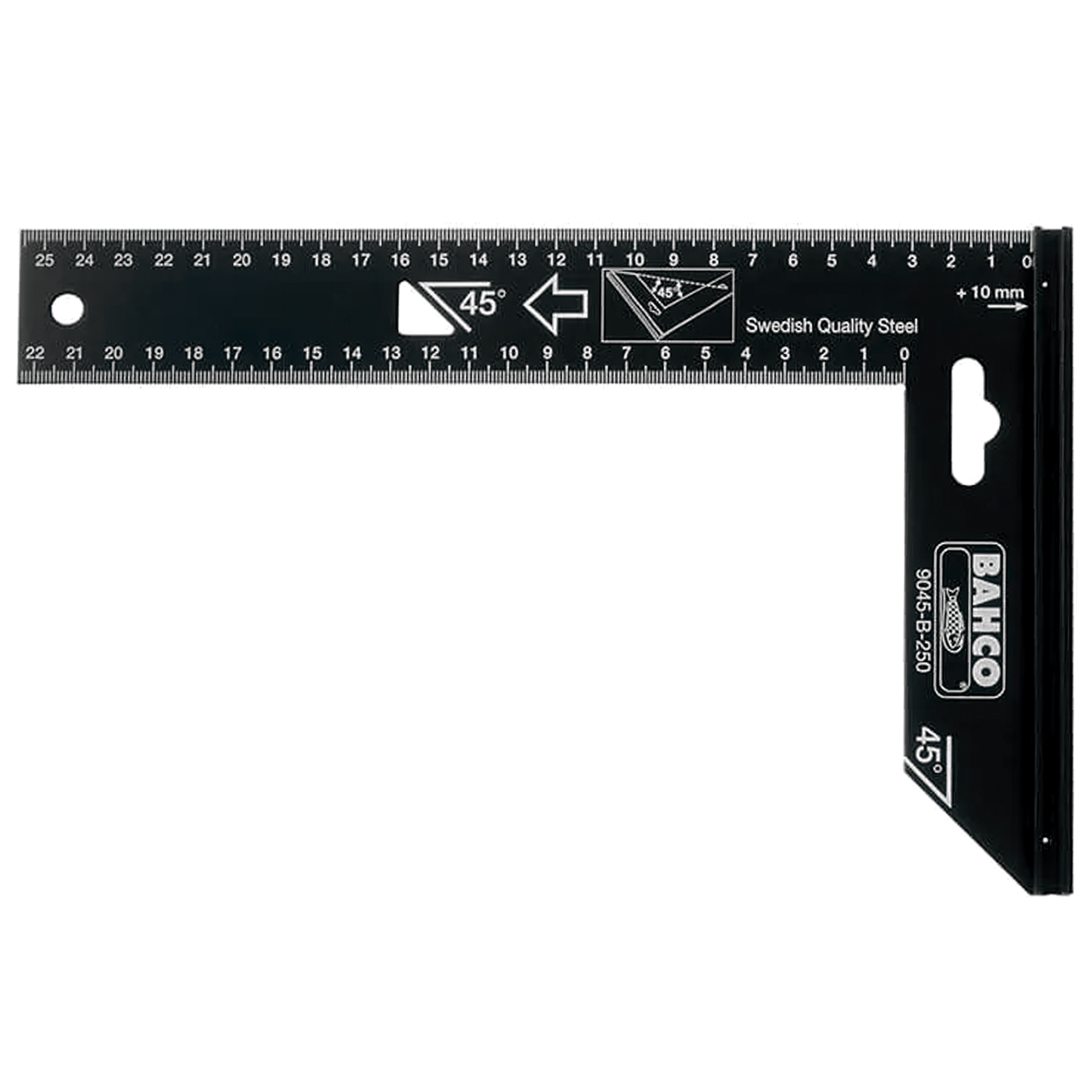 Bahco Carpenters Woodworking Tri Square 300mm - 9045-B-300