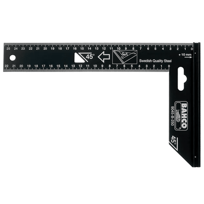 Bahco Carpenters Woodworking Tri Square 300mm - 9045 - B - 300.