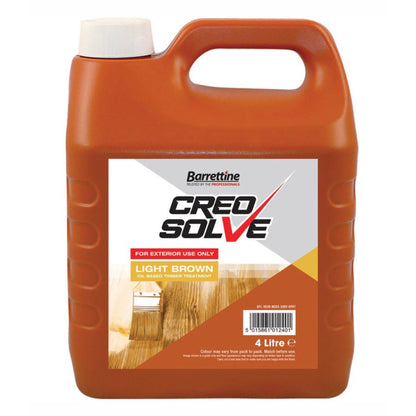 Barrettine Creosolve Timber Treatment Light 4 Litre