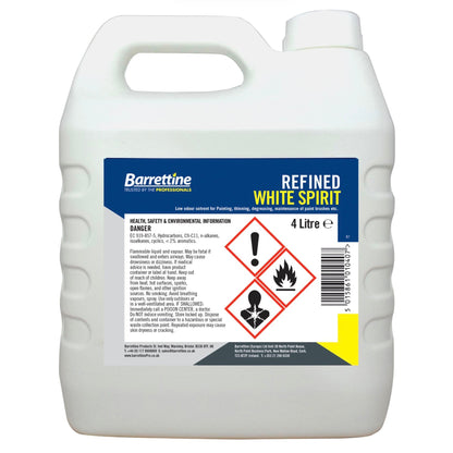Barrettine Refined White Spirit 4 Litre