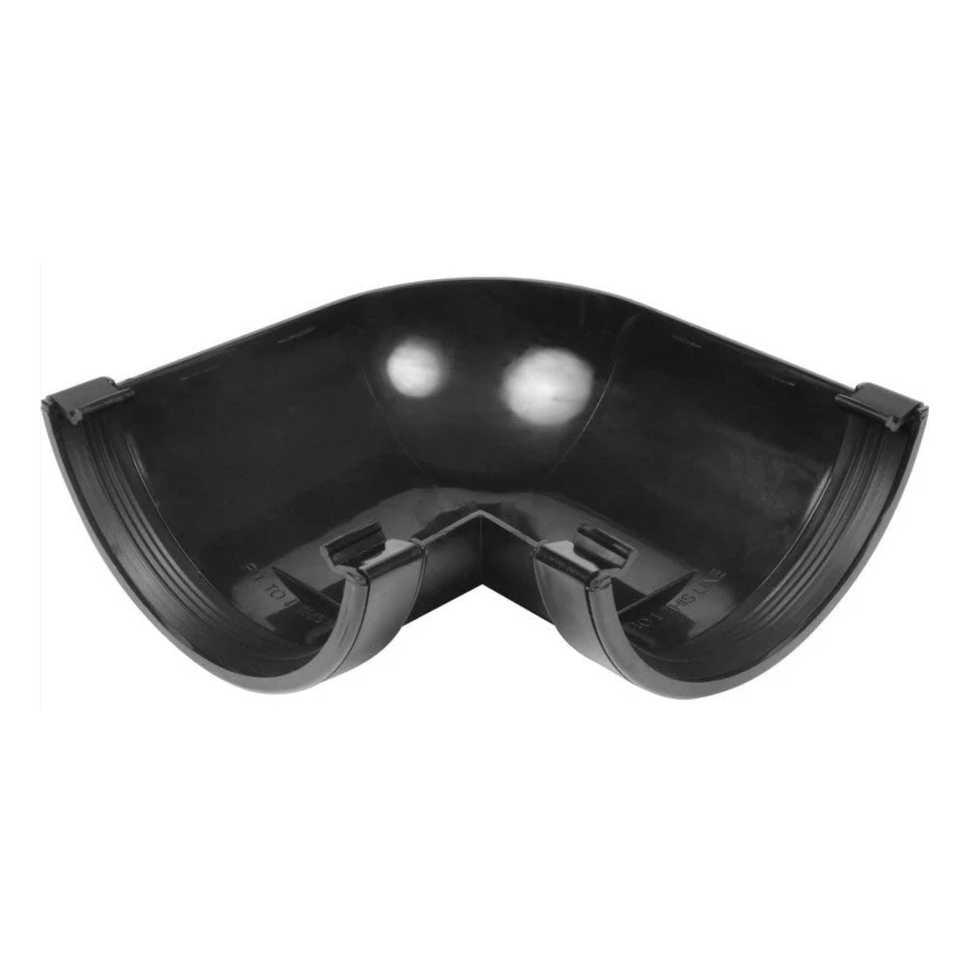 Big 6 Commercial 150mm Gutter Angle - 90 Degree Black - Transtools Online