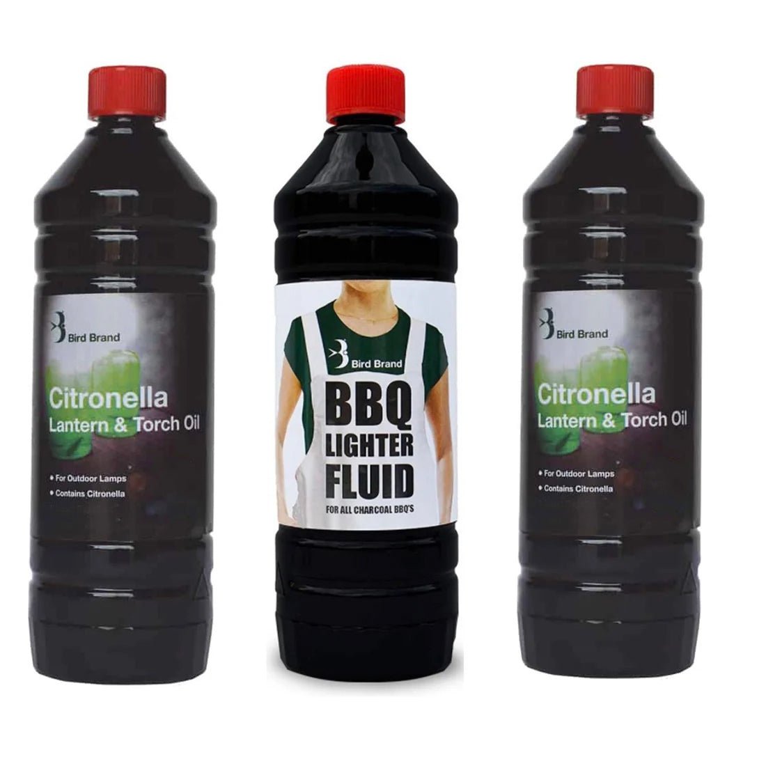 Bird Brand BBQ Pack Containing Citronella Lamp Oil and BBQ Fluid