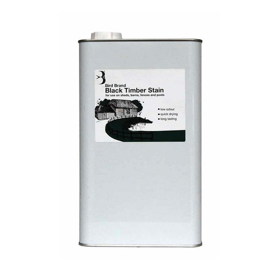 Bird Brand Black Timber Stain - 5 Litre