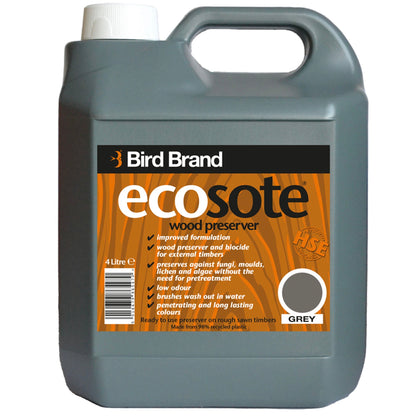 Bird Brand Ecosote Wood Preserver Grey